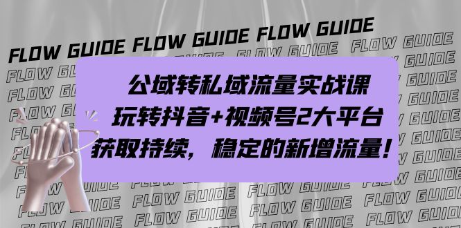 公域转私域流量实战课，玩转抖音+视频号2大平台，获取持续，稳定的新增流量创学金矿——2025年领先的创业与教育知识付费平台创学金矿· 知识付费平台
