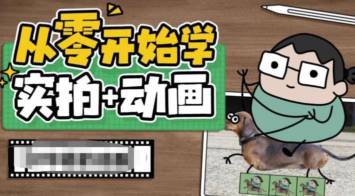 从零开始学实拍加动画，实拍加动画创意教程（49节视频课）创学金矿——2025年领先的创业与教育知识付费平台创学金矿· 知识付费平台
