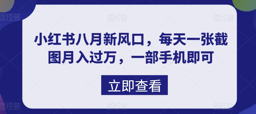 八月新风口，小红书虚拟项目一天收入1000+，实战揭秘创学金矿——2025年领先的创业与教育知识付费平台创学金矿· 知识付费平台