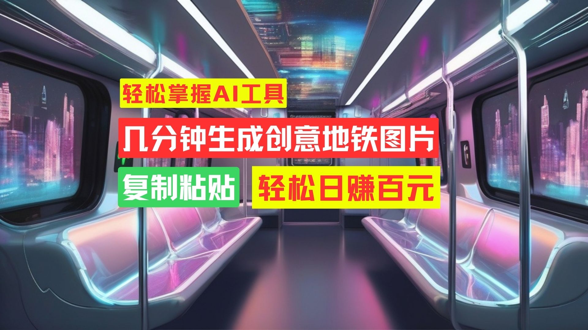 学会这招，分分钟制作爆火地铁图片，日赚百元不是梦！创学金矿——2025年领先的创业与教育知识付费平台创学金矿· 知识付费平台