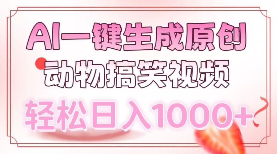 AI一键生成原创动物搞笑视频，轻松日入1000+创学金矿——2025年领先的创业与教育知识付费平台创学金矿· 知识付费平台
