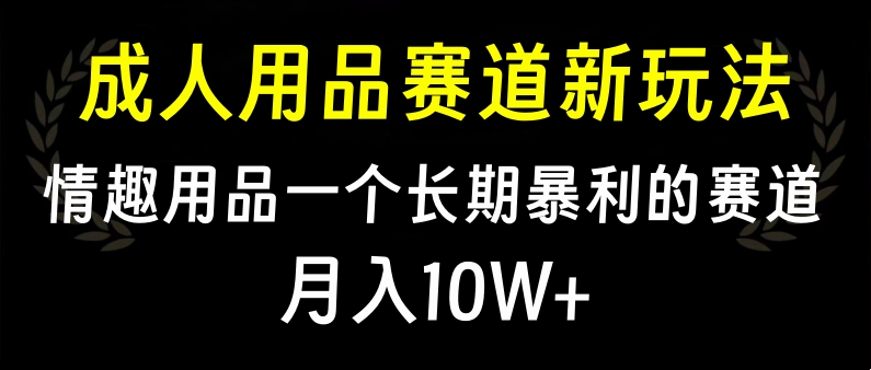 大人用品赛道新玩法，情趣用品一个长期暴利的赛道，月入10W+创学金矿——2025年领先的创业与教育知识付费平台创学金矿· 知识付费平台