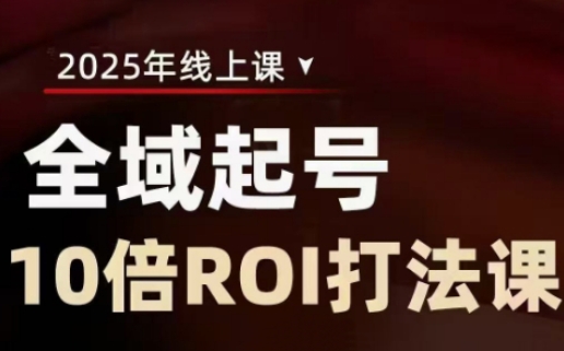 2025全域起号10倍ROI打法课，助你提升直播间的投资回报率创学金矿——2025年领先的创业与教育知识付费平台创学金矿· 知识付费平台