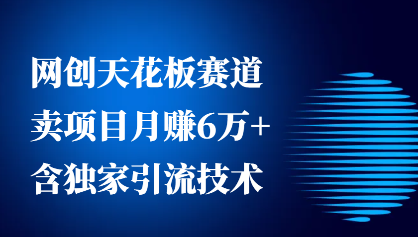 网创天花板赛道，卖项目月赚6万+，含独家引流技术(共26节课)创学金矿——2025年领先的创业与教育知识付费平台创学金矿· 知识付费平台