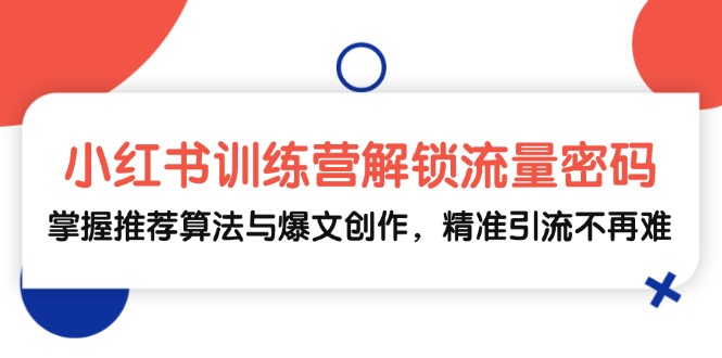 小红书训练营解锁流量密码，掌握推荐算法与爆文创作，精准引流不再难创学金矿——2025年领先的创业与教育知识付费平台创学金矿· 知识付费平台