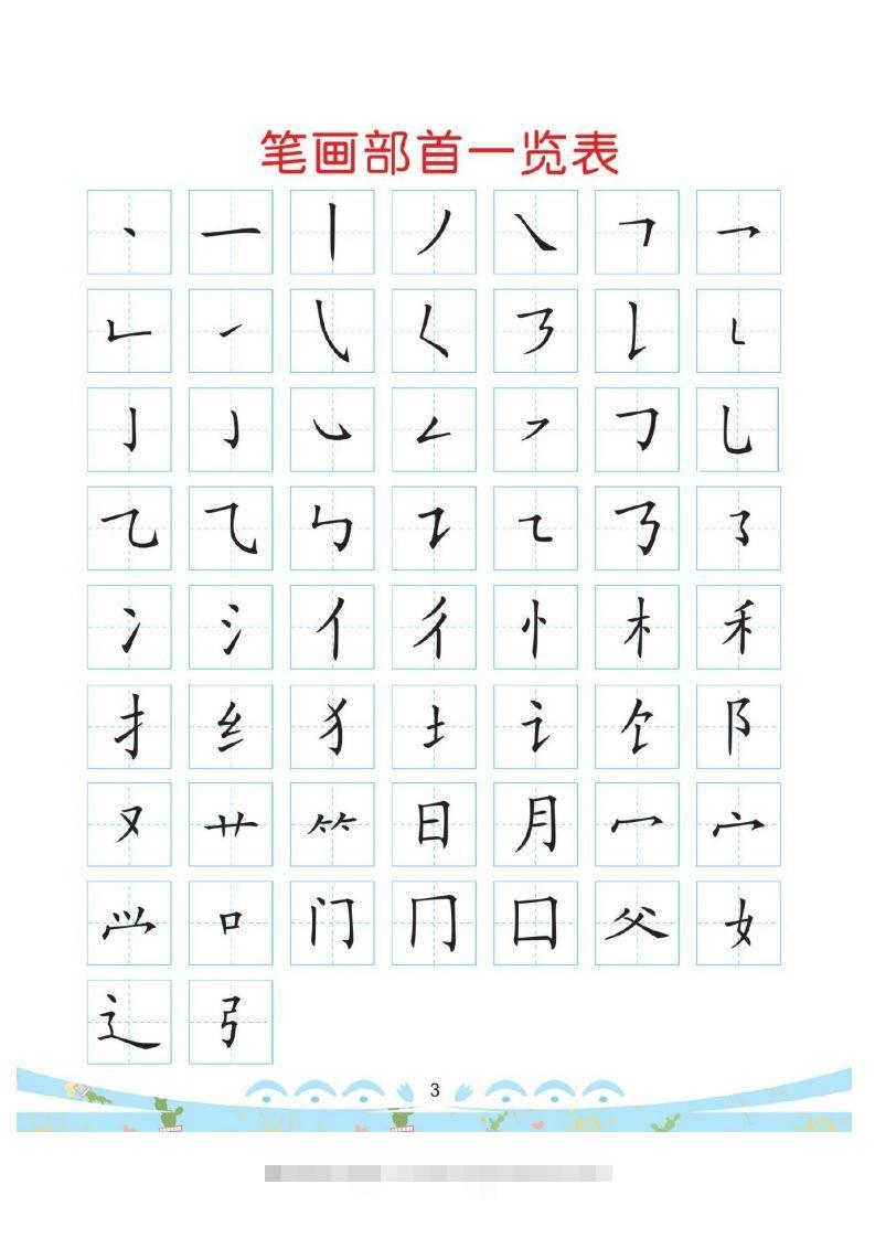 幼小衔接-部首描红系列创学金矿——2025年领先的创业与教育知识付费平台创学金矿· 知识付费平台