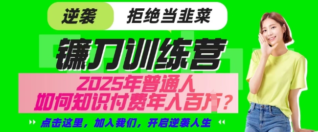 【网创项目终点站-镰刀训练营超级IP合伙人】25年普通人如何通过知识付费实现逆袭【揭秘】创学金矿——2025年领先的创业与教育知识付费平台创学金矿· 知识付费平台
